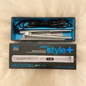 Paul Mitchell Express Ion Style+ Ceramic Flat Iron || Pro Tools || Silver